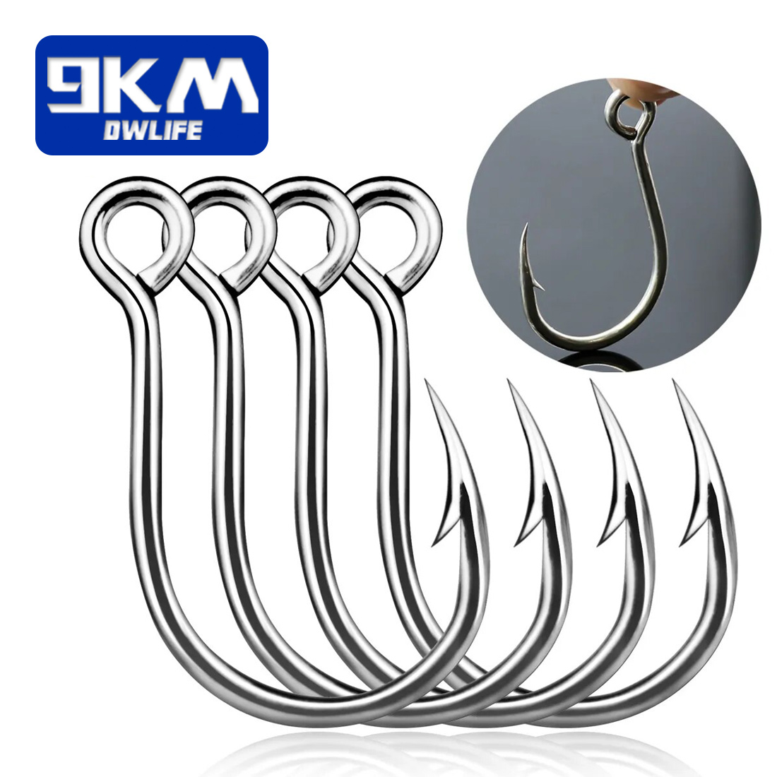 9KM 낚시 후크 25Pcs 지그 후크 인라인 잉어 낚 - Fishing Hook Assortment 리뷰 및 가격